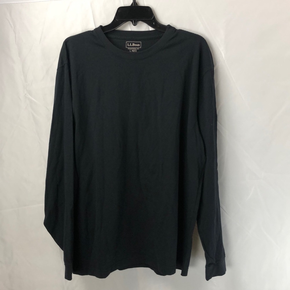 LL Bean Traditional Fit Large Regular Black Long sleeve T-shirt. Brand new!
